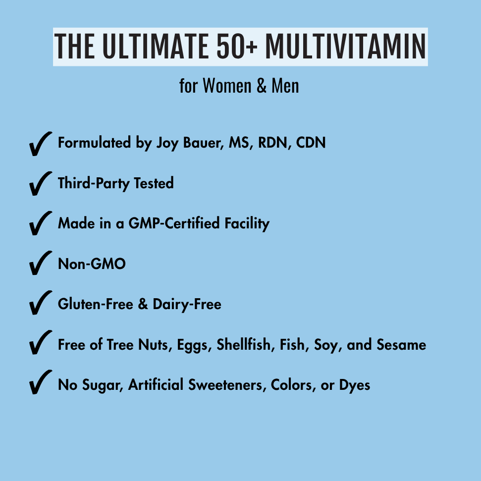 THE ULTIMATE MULTIVITAMIN FOR WOMEN & MEN 50+