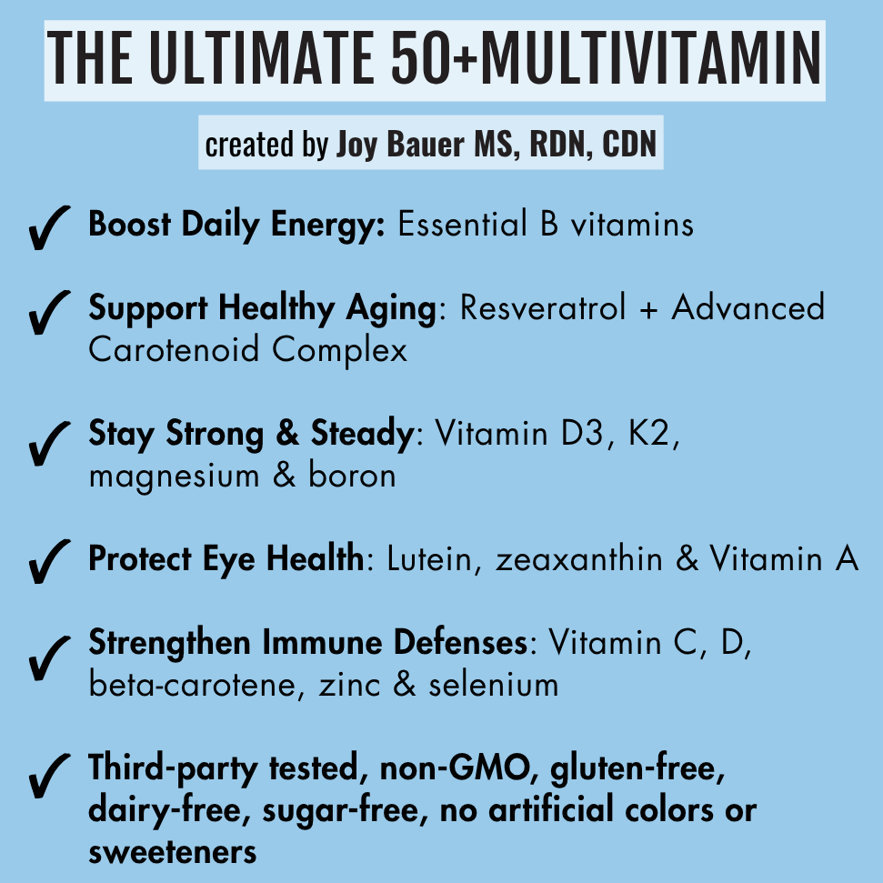 THE ULTIMATE MULTIVITAMIN FOR WOMEN & MEN 50+